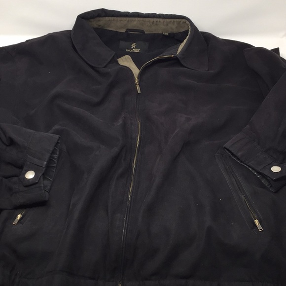 Men’s Black Jacket XXL 2X Black Gary Player Suede - Picture 1 of 8